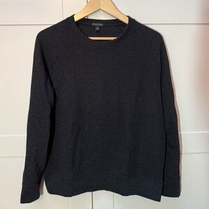 BANANA REPUBLIC Men's Crew Neck Sweater Cotton Blend Size Medium Charcoal Gray